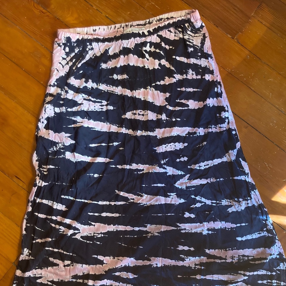 Young Fabulous & Broke Tie Dye Slip Skirt "Felicity" Size Large Pink Black